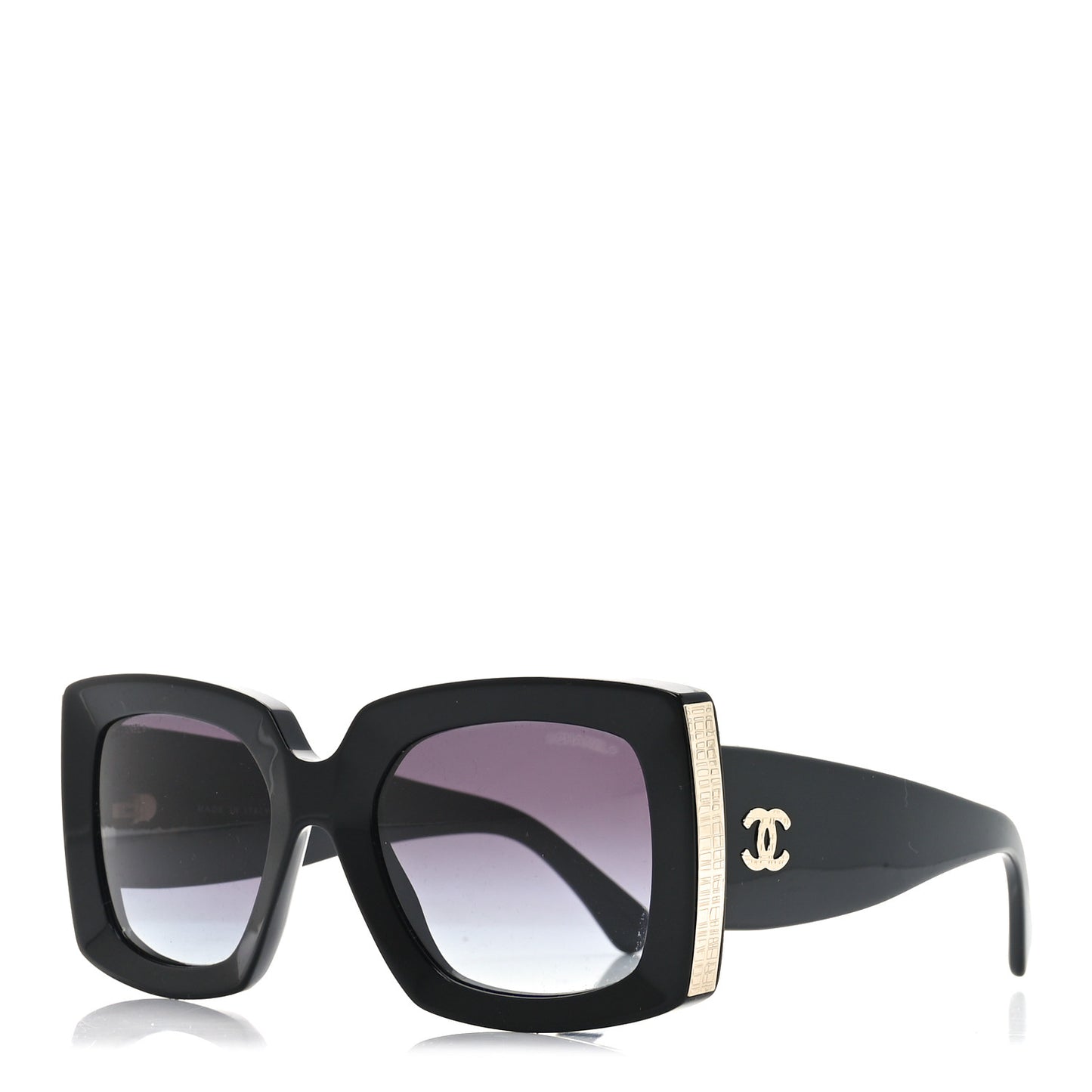 Acetate Rectangle Sunglasses 5435 Black