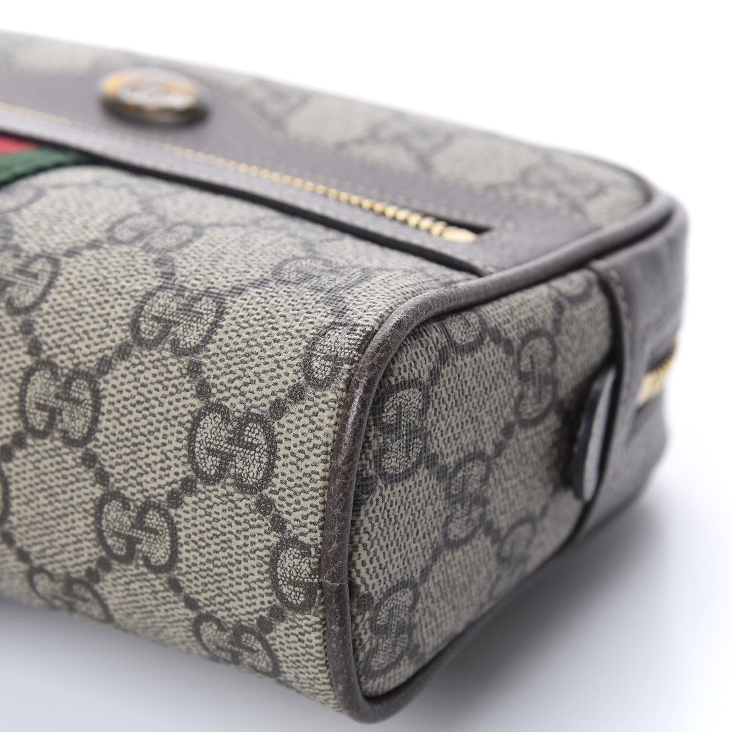 Gucci GG Supreme Monogram Web Small Ophidia Belt Bag 85 34 Dark Brown 6 of 10