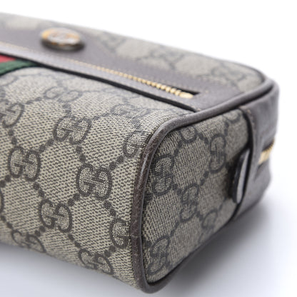 Gucci GG Supreme Monogram Web Small Ophidia Belt Bag 85 34 Dark Brown 6 of 10
