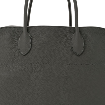 The Row Matte Grained Calfskin Soft Margaux 15 Timouse Grey 7 of 10
