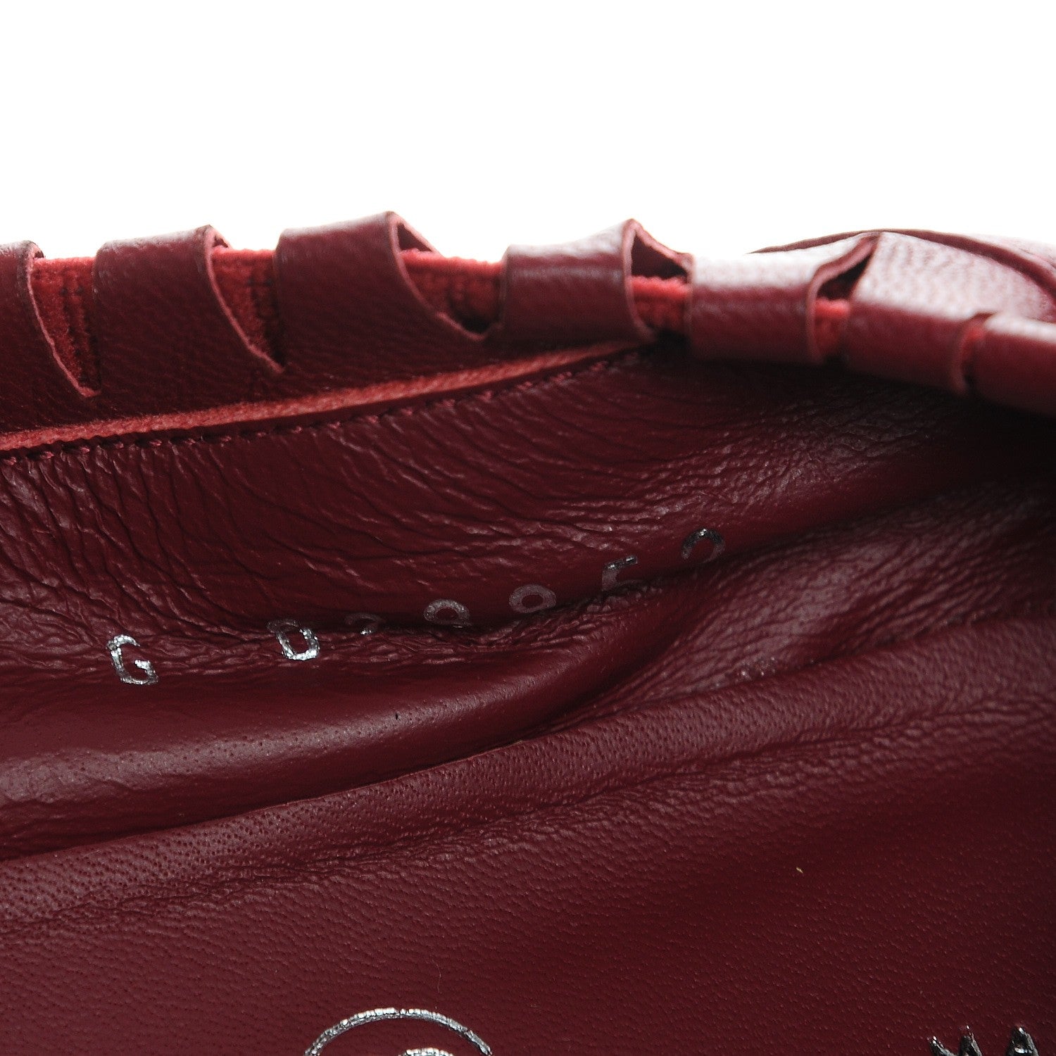 Chanel Lambskin CC Elastic Cap Toe Ballerina Flats 36 Red 8 of 9