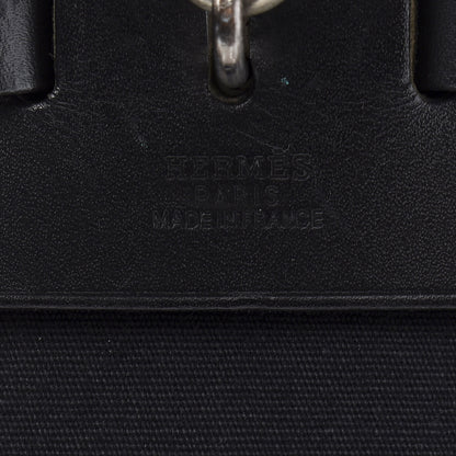 Hermes Toile Vache Calfskin Herbag 39 MM Black 7 of 19