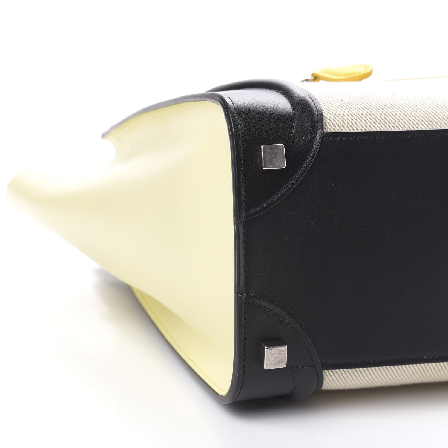 Celine Canvas Smooth Calfskin Micro Tri-Color Luggage Sun 7 of 9