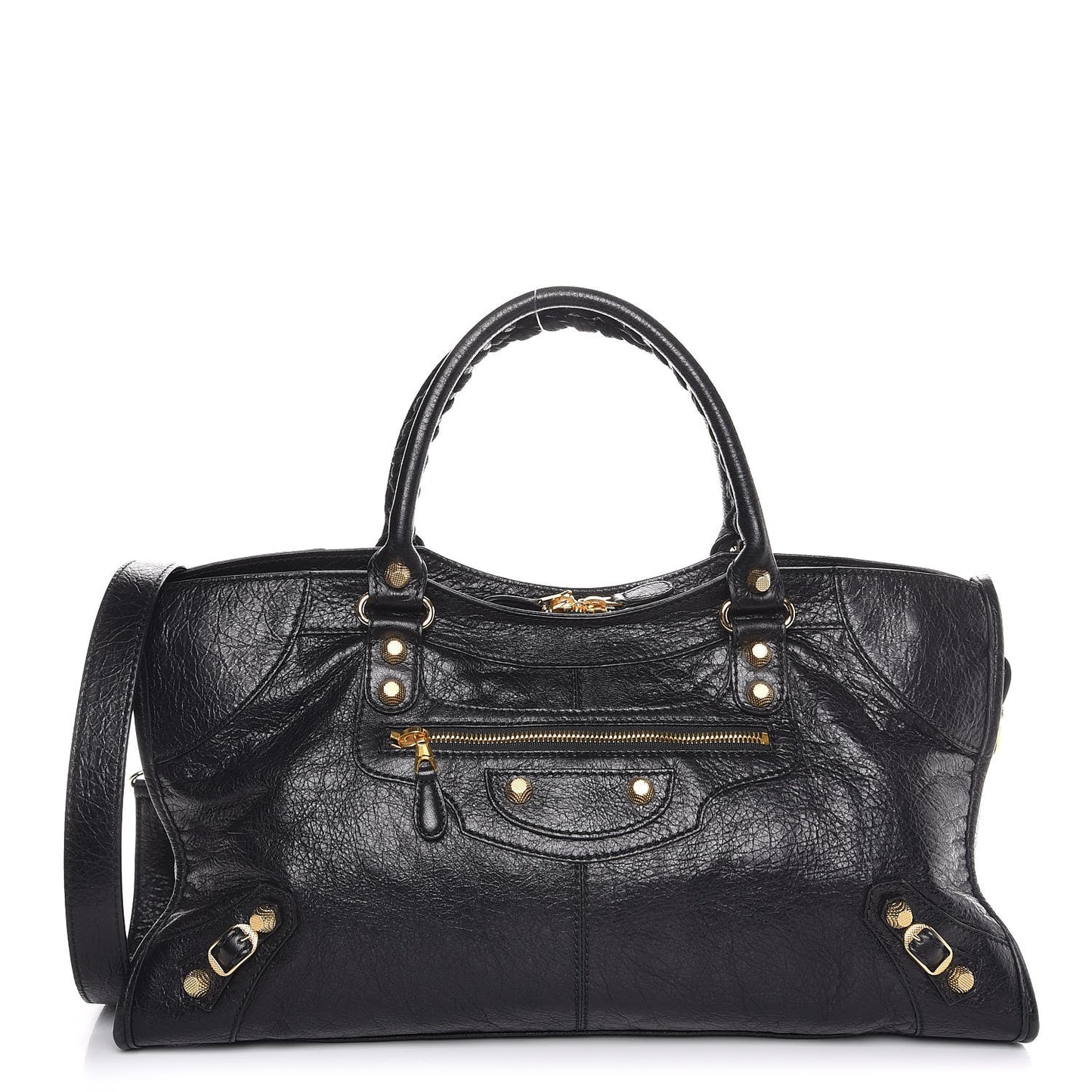 Agneau Giant 12 Gold Hardware Part Time Black