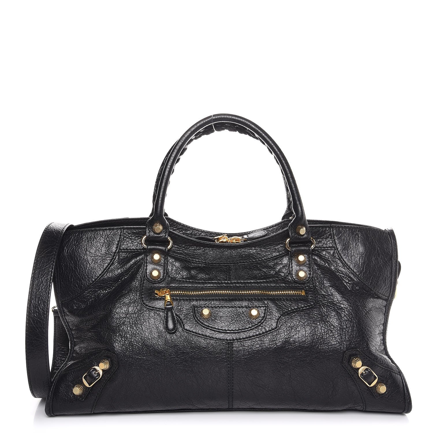 Balenciaga Agneau Giant 12 Gold Hardware Part Time Black 1 of 8