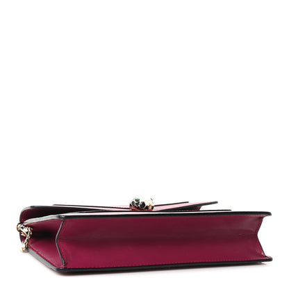 Bulgari Calfskin Serpenti Forever Crossbody Bag Plum 4 of 10