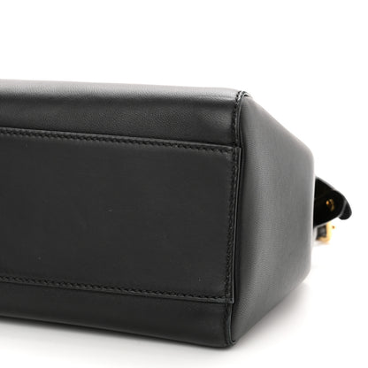 Fendi Nappa Mini Peekaboo Iconic Satchel Black 10 of 10
