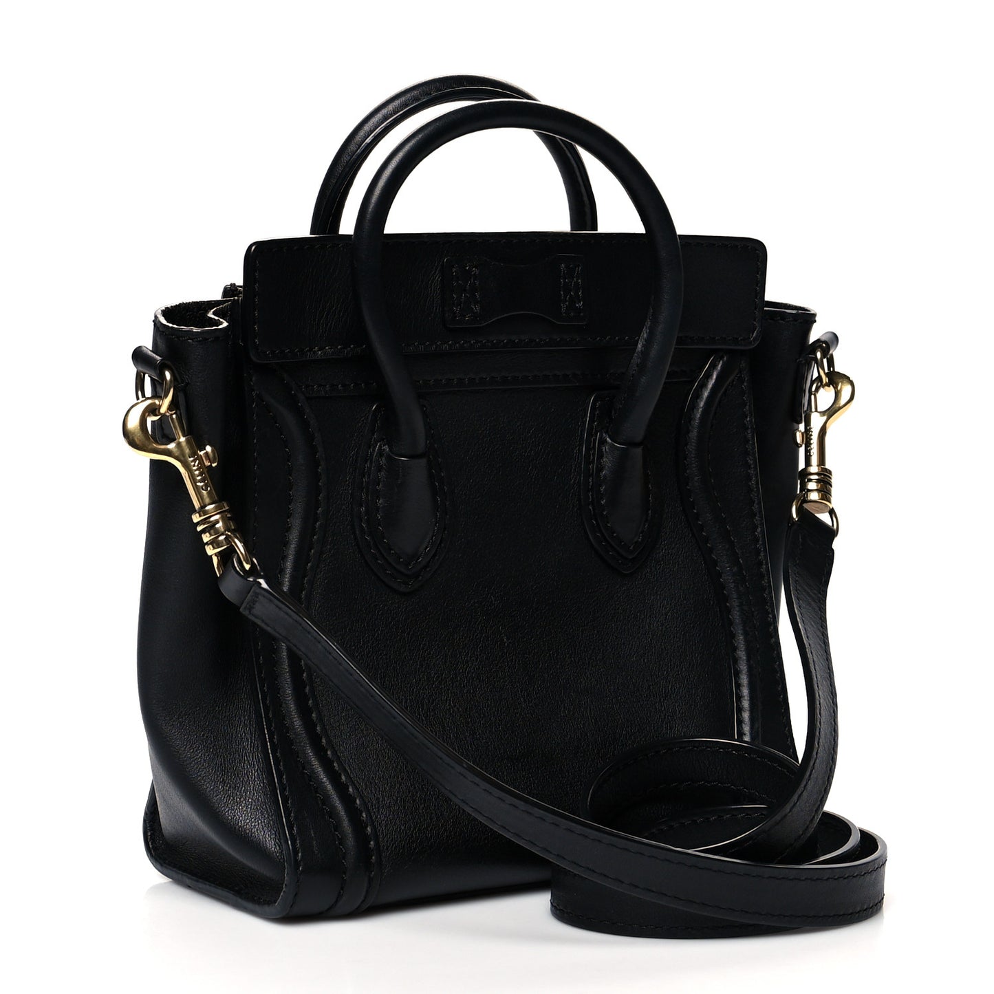 Smooth Calfskin Nano Luggage Black