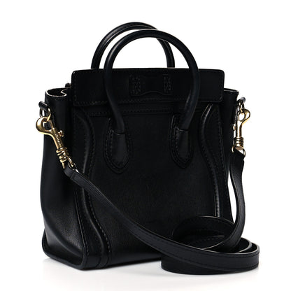 Celine Smooth Calfskin Nano Luggage Black 3 of 13