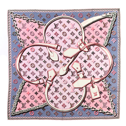 Louis Vuitton Silk Pop Monogram Scarf Rose Pop 1 of 4