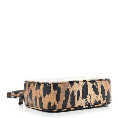 Balenciaga Calfskin Printed Leopard XS Everyday Camera Bag Beige White 4 of 9