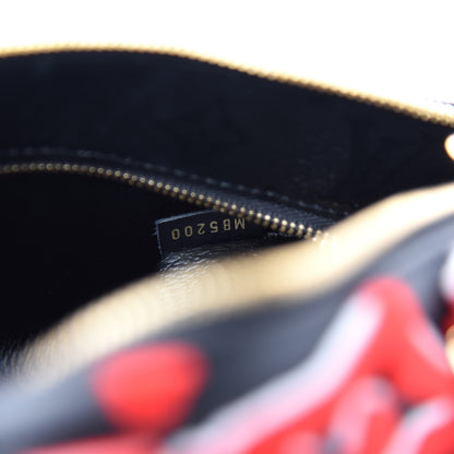 Louis Vuitton X UF Tufted Monogram Speedy Bandouliere 25 Black Red 9 of 10