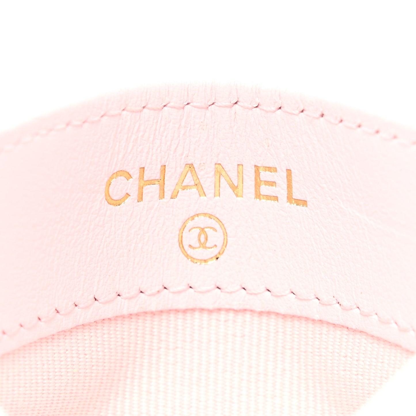 Caviar Quilted Card Holder Light Pink