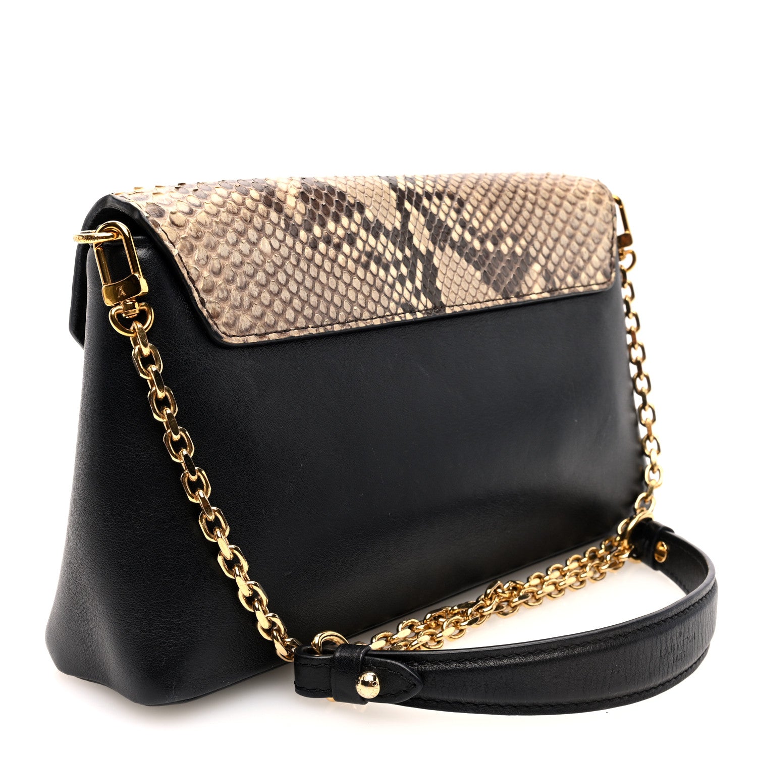 Louis Vuitton Snakeskin Calfskin Love Note Black 3 of 9