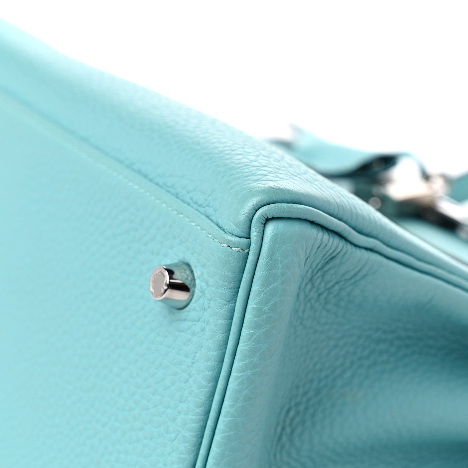 Hermes Togo Kelly Retourne 28 Bleu Atoll 9 of 18