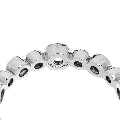 Tiffany Platinum Diamond Narrow Cobblestone Band Ring 47 4 4 of 5