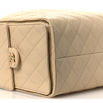 Chanel Caviar Quilted Medium Chanel 25 Handbag Beige 10 of 14