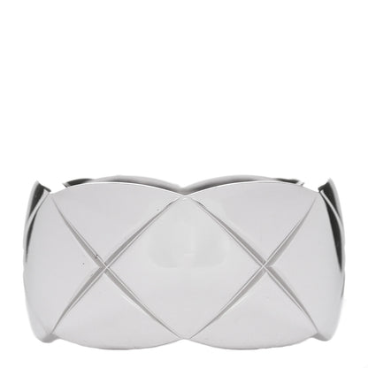 Chanel 18K White Gold Large Coco Crush Ring 52 6 3 of 5