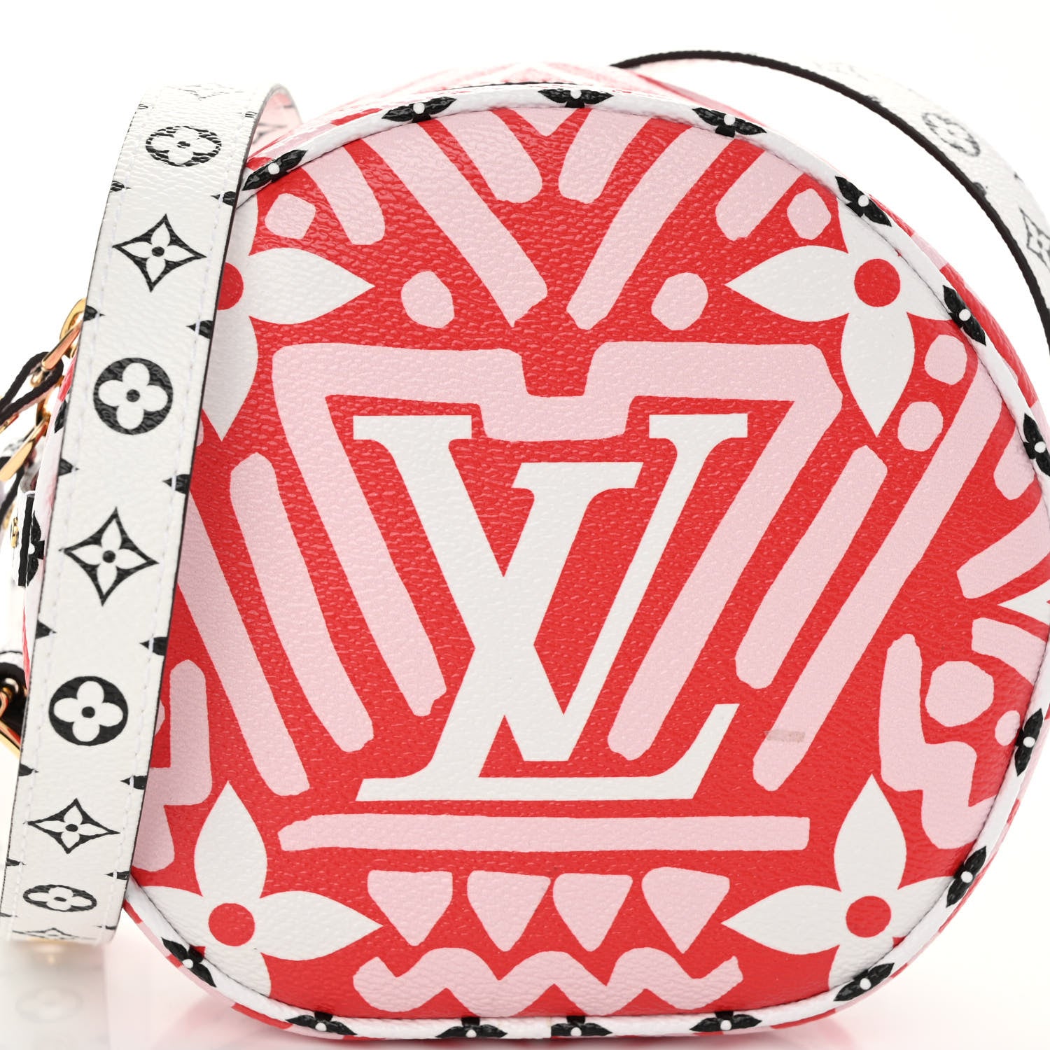 Louis Vuitton Monogram Giant Crafty Boite Chapeau Souple PM Rouge Rose Creme 7 of 9