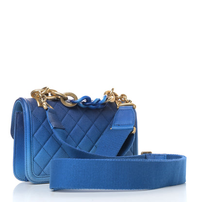 Chanel Caviar Quilted Small Sunset On The Sea Flap Blue 3 of 10