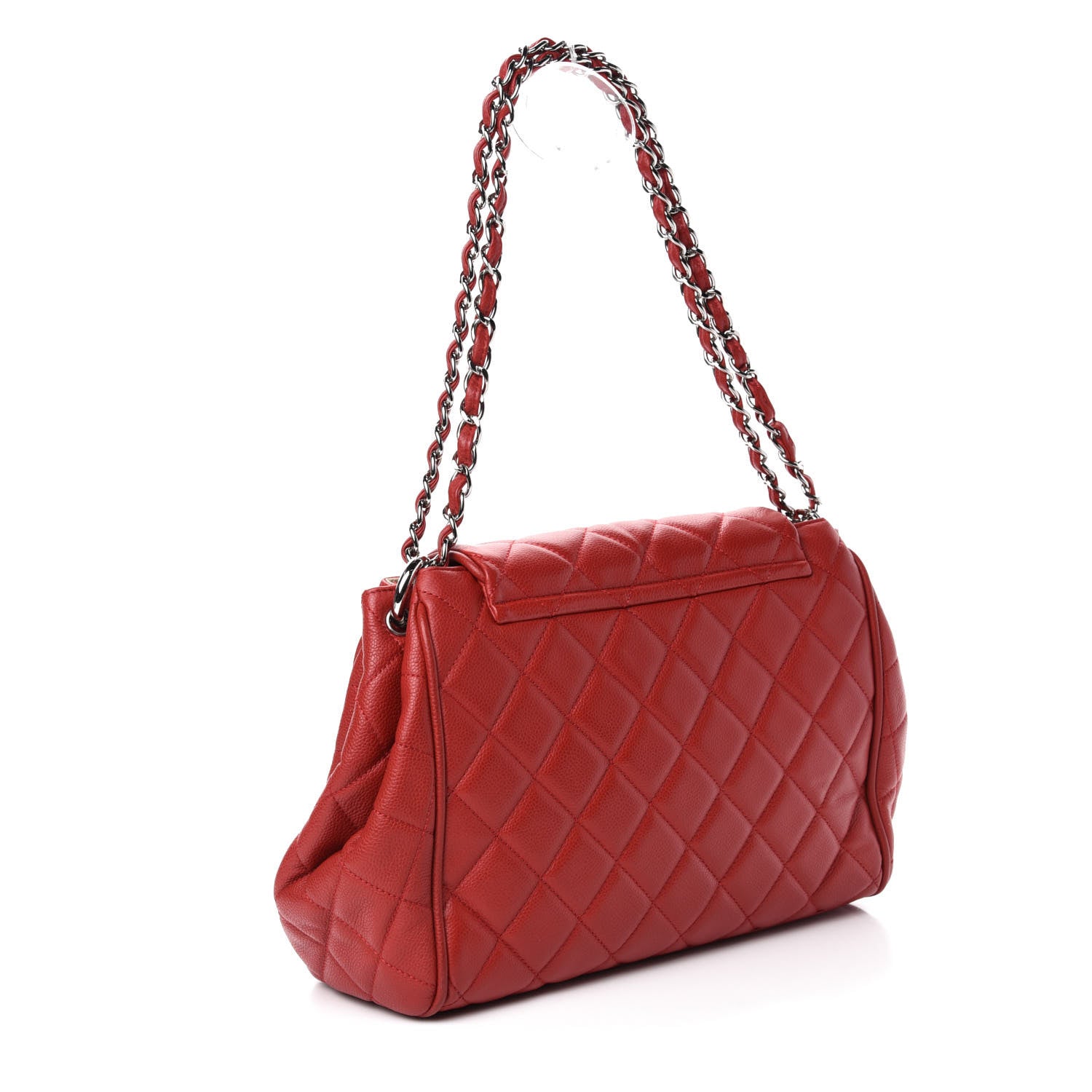 Chanel Caviar Quilted Timeless Accordion Flap Red 3 of 11