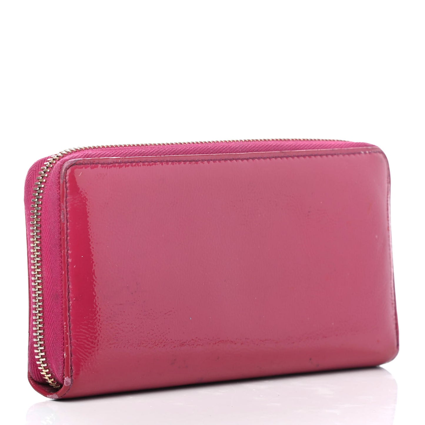 Patent Soho Zip Around Wallet Bright Bougainvillea