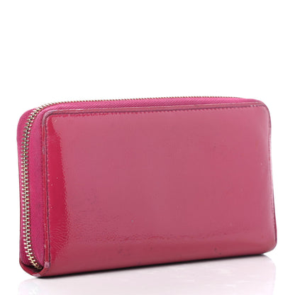 Gucci Patent Soho Zip Around Wallet Bright Bougainvillea 2 of 4