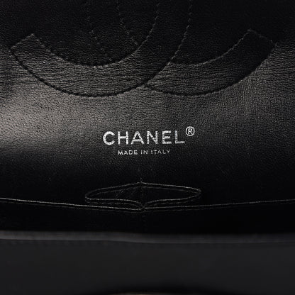 Chanel Striated Patent Quilted Jumbo Double Flap Black 5 of 16