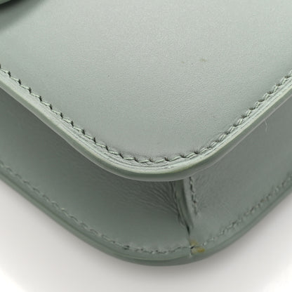 Saint Laurent Smooth Calfskin Carre Satchel Vert Opaline 13 of 18