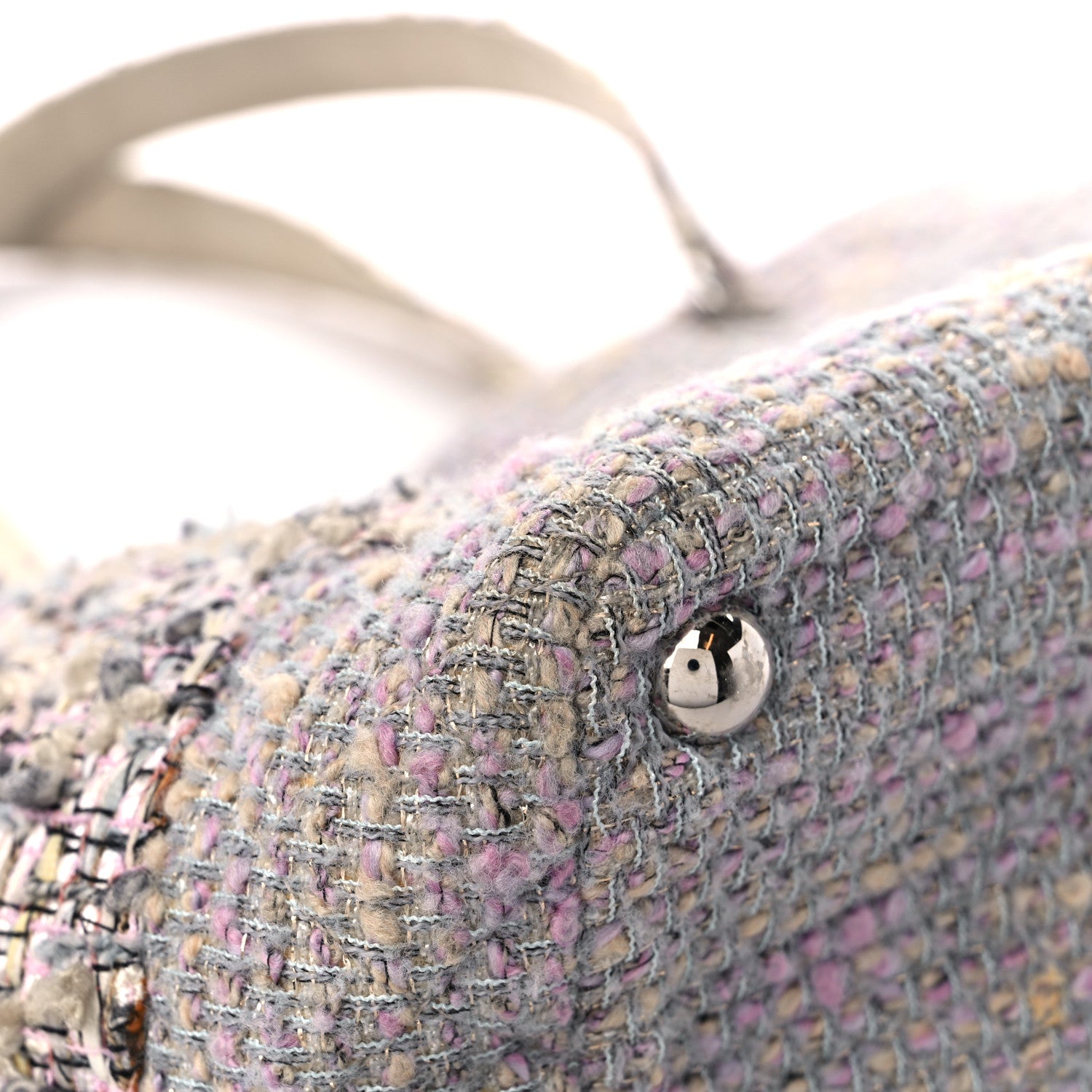 Chanel Tweed Quilted Cambon Tote Grey 8 of 16