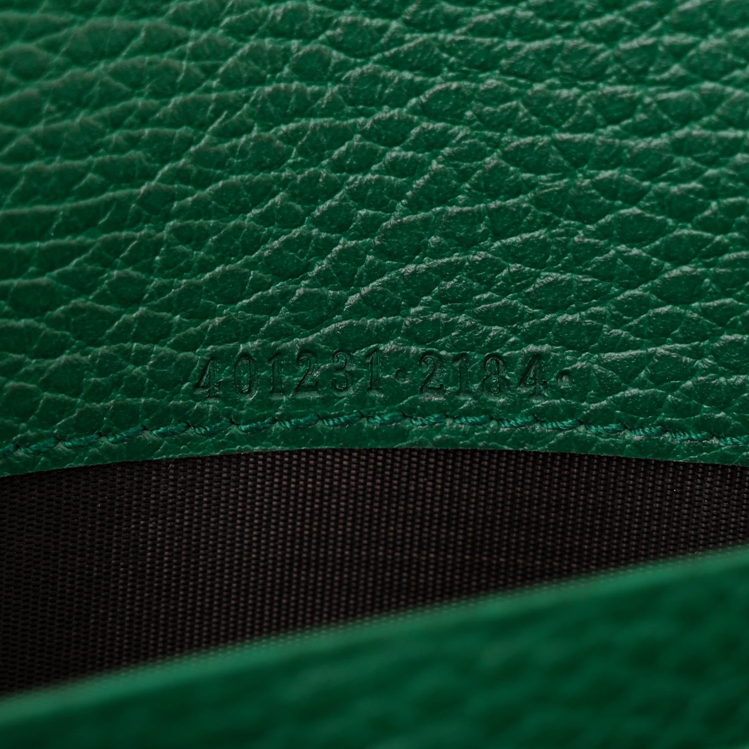 Gucci Calfskin Mini Dionysus Chain Wallet Emerald 8 of 12