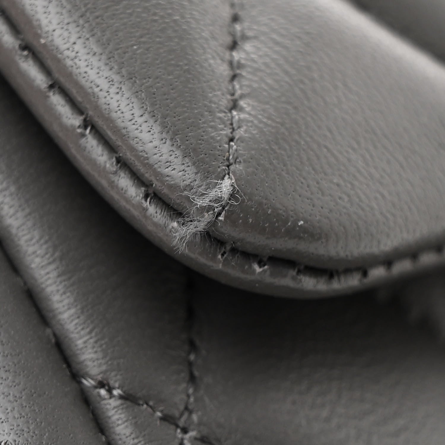 Chanel Lambskin Quilted Mini Rectangular Flap Dark Grey 11 of 11