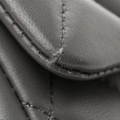 Chanel Lambskin Quilted Mini Rectangular Flap Dark Grey 11 of 11