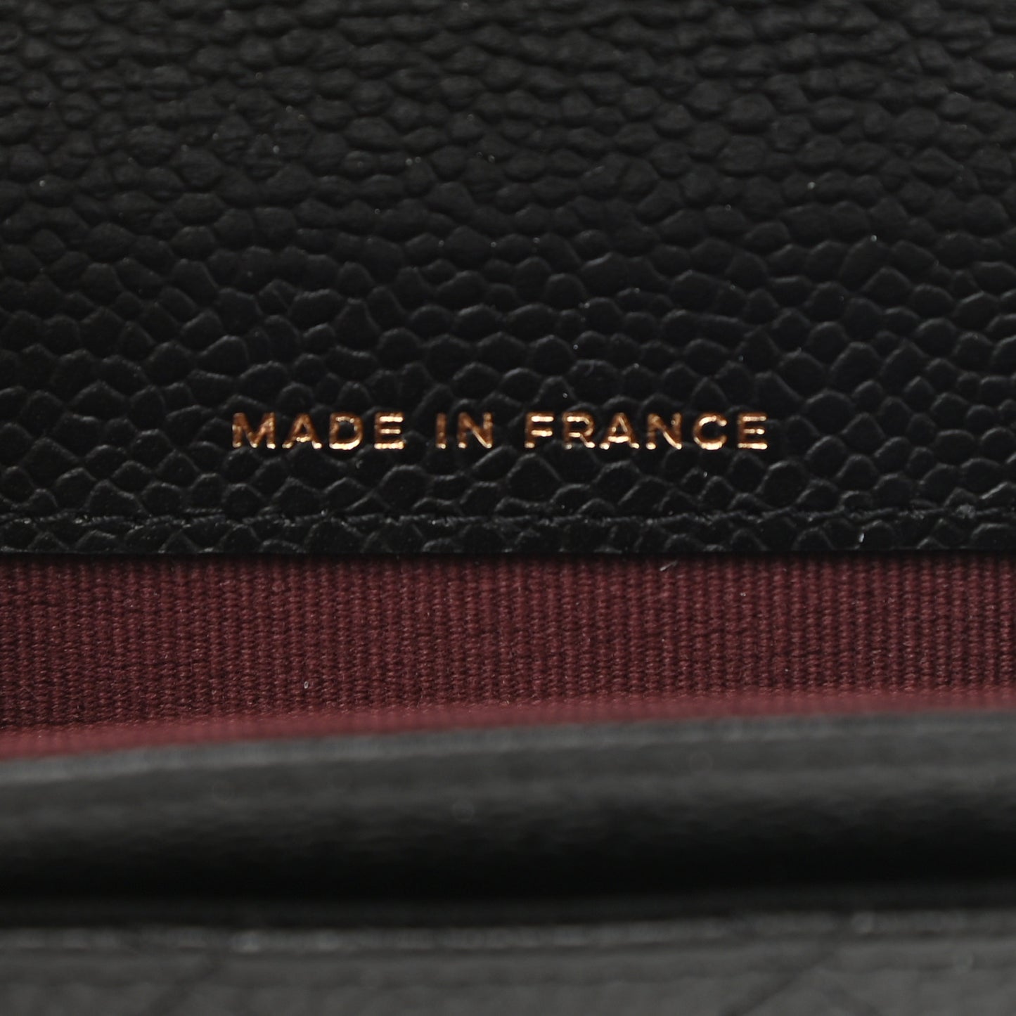 Caviar Quilted Flap Card Holder Wallet Black