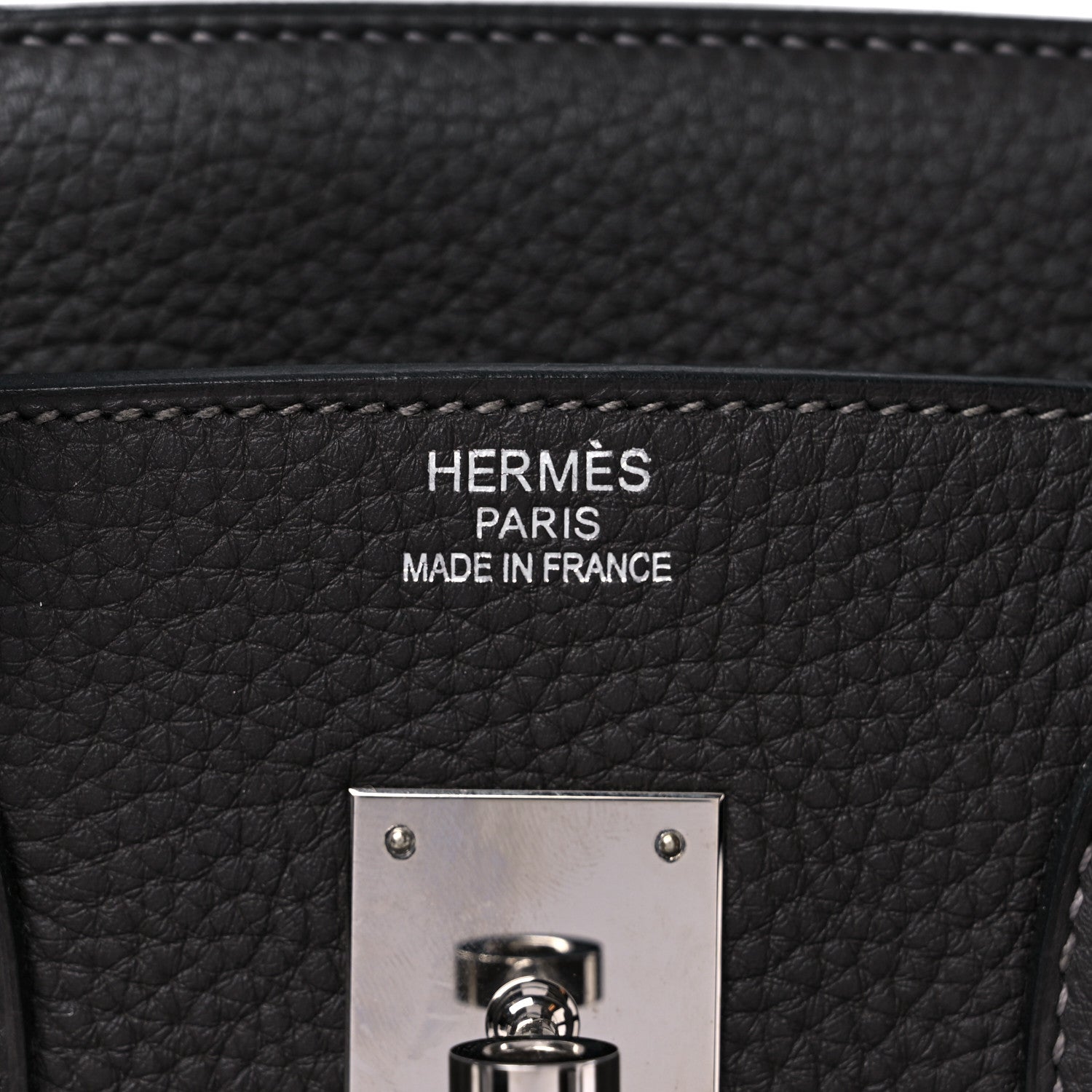 Hermes Taurillon Clemence Birkin 35 Graphite 6 of 13
