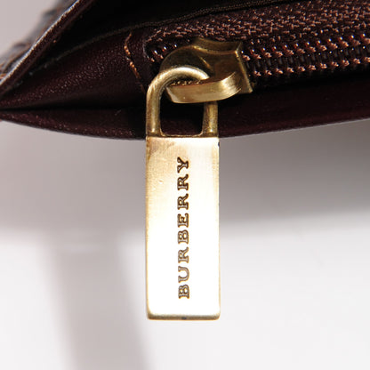 Burberry Haymarket Check Continental Wallet Chocolate 8 of 8