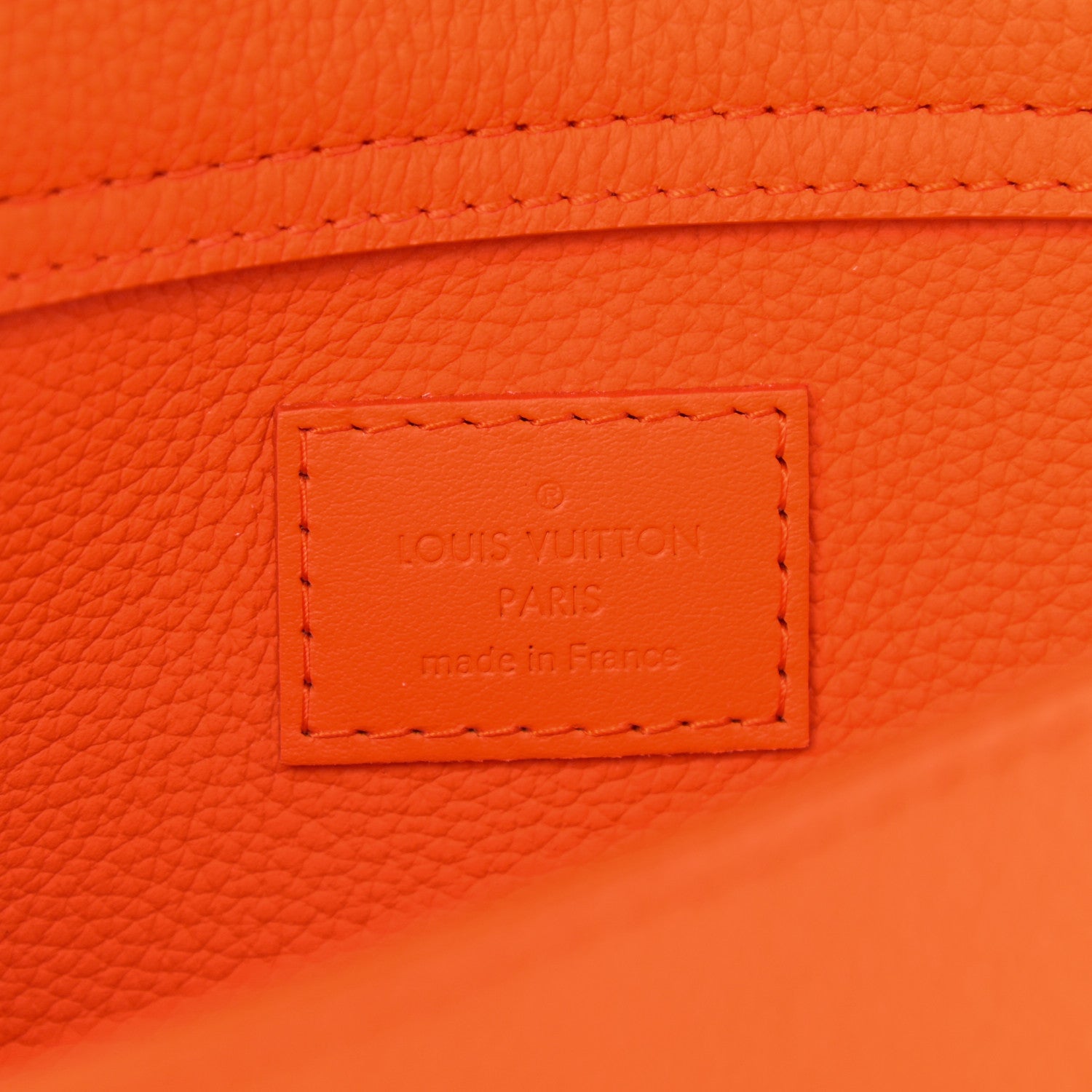Louis Vuitton Grained Calfskin Aerogram New Sling Orange 7 of 10