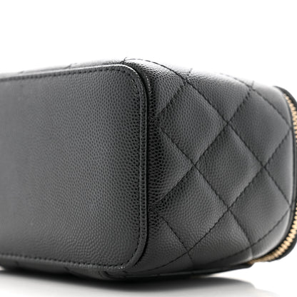 Chanel Caviar Quilted Small Vanity Case With Chain Black 10 of 11