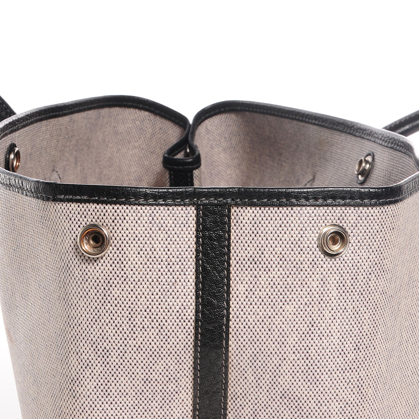 Toile Leather Garden Party 36 MM Tote Black