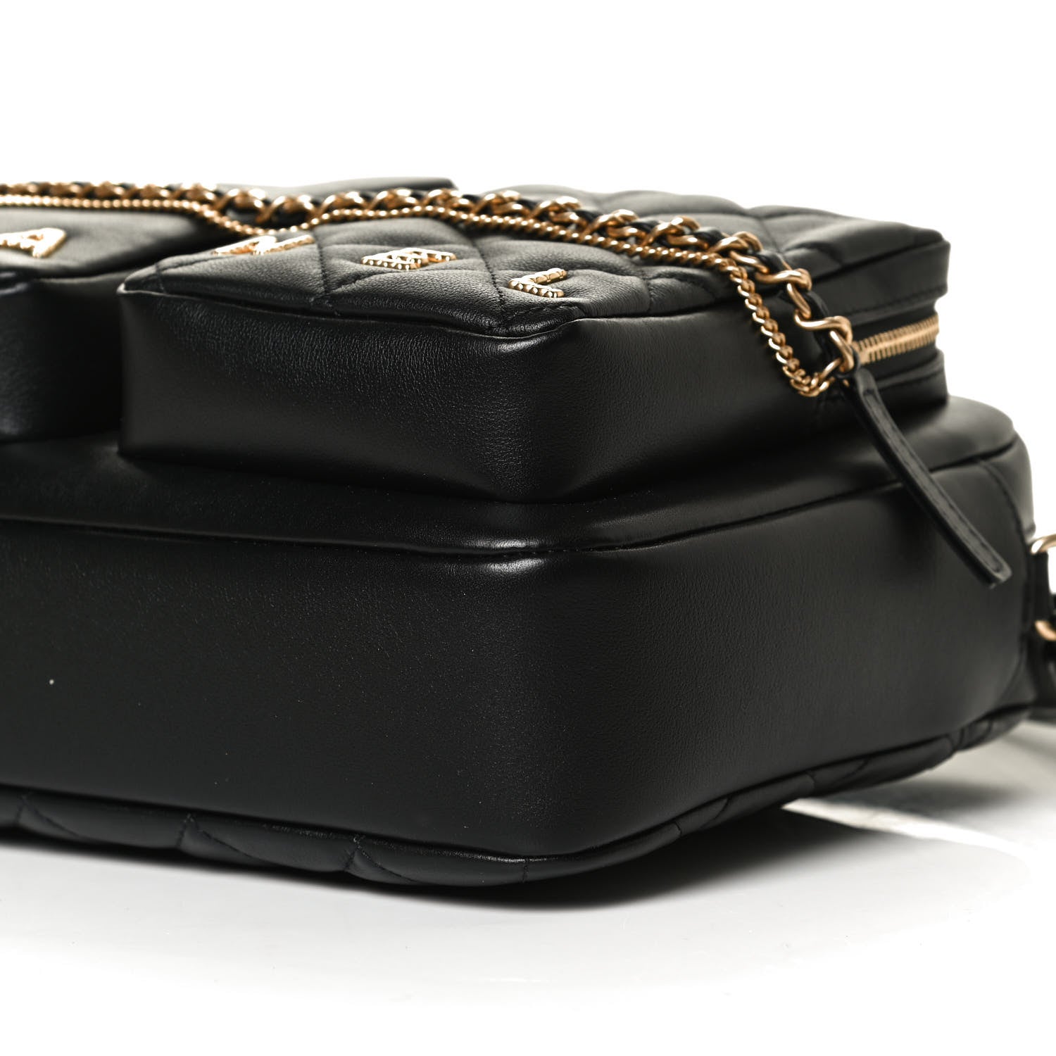 Chanel Calfskin Quilted Large Camera Case Black 10 of 13