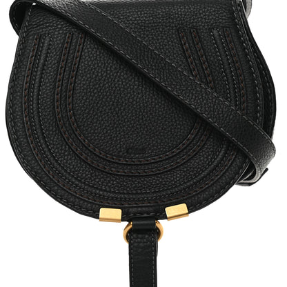 Chloe Calfskin Mini Marcie Round Crossbody Bag Black 8 of 13