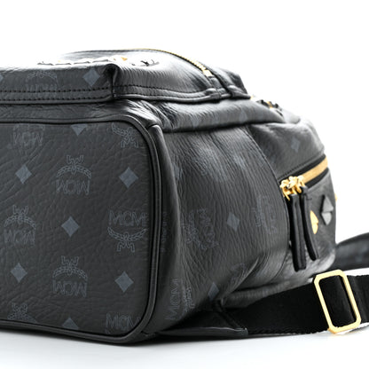 MCM Visetos Studded Small Stark M Backpack Black 10 of 10
