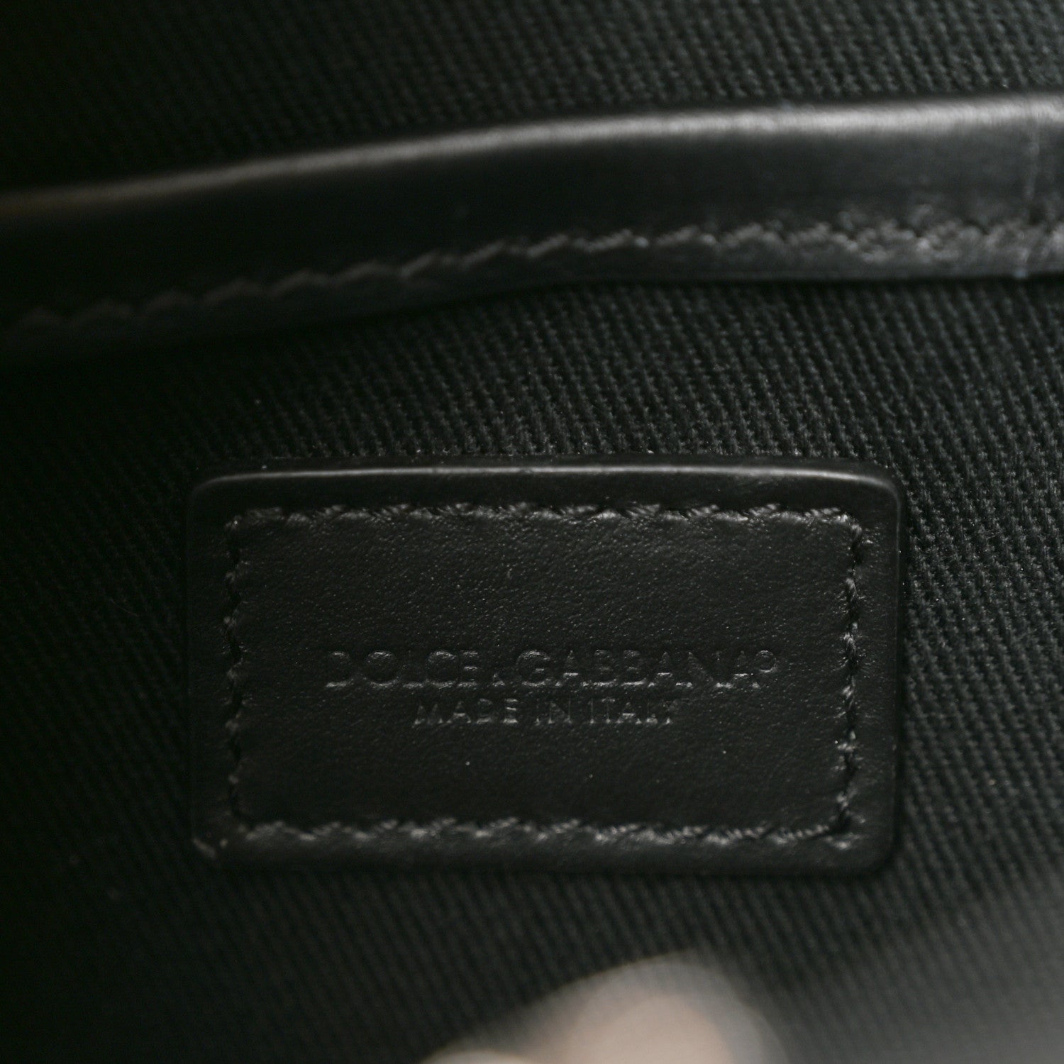 Dolce & Gabbana Denim Patchwork Small Logo Shopper Tote Black 6 of 9