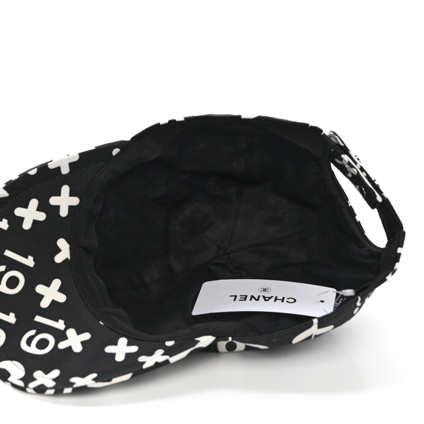 Cotton Cap Hat Black White