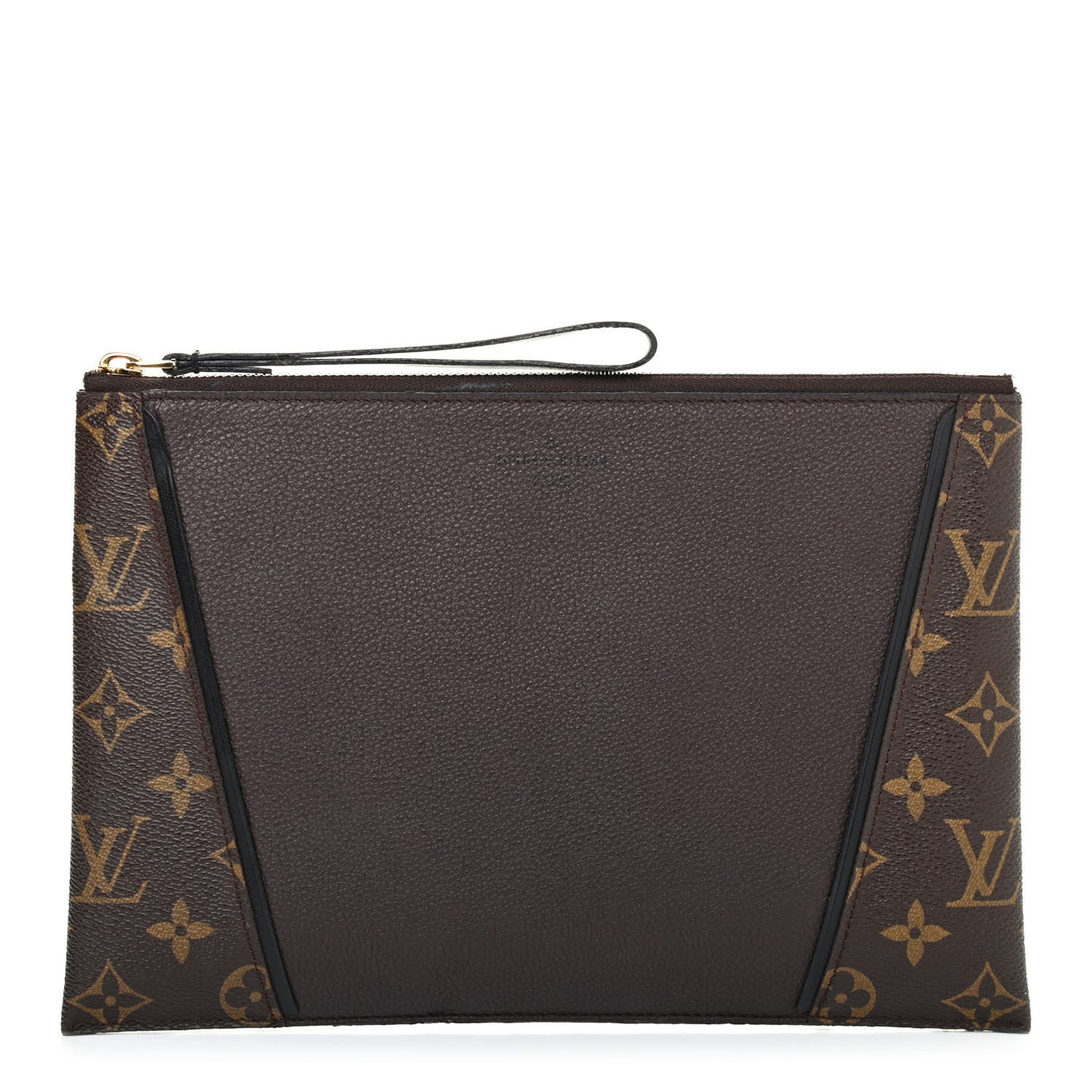 Monogram Veau Cachemire W Pochette Chocolate