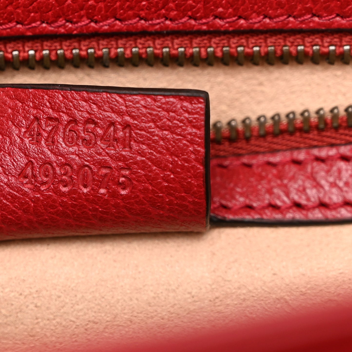 GG Supreme Monogram Small Queen Margaret Top Handle Bag Red