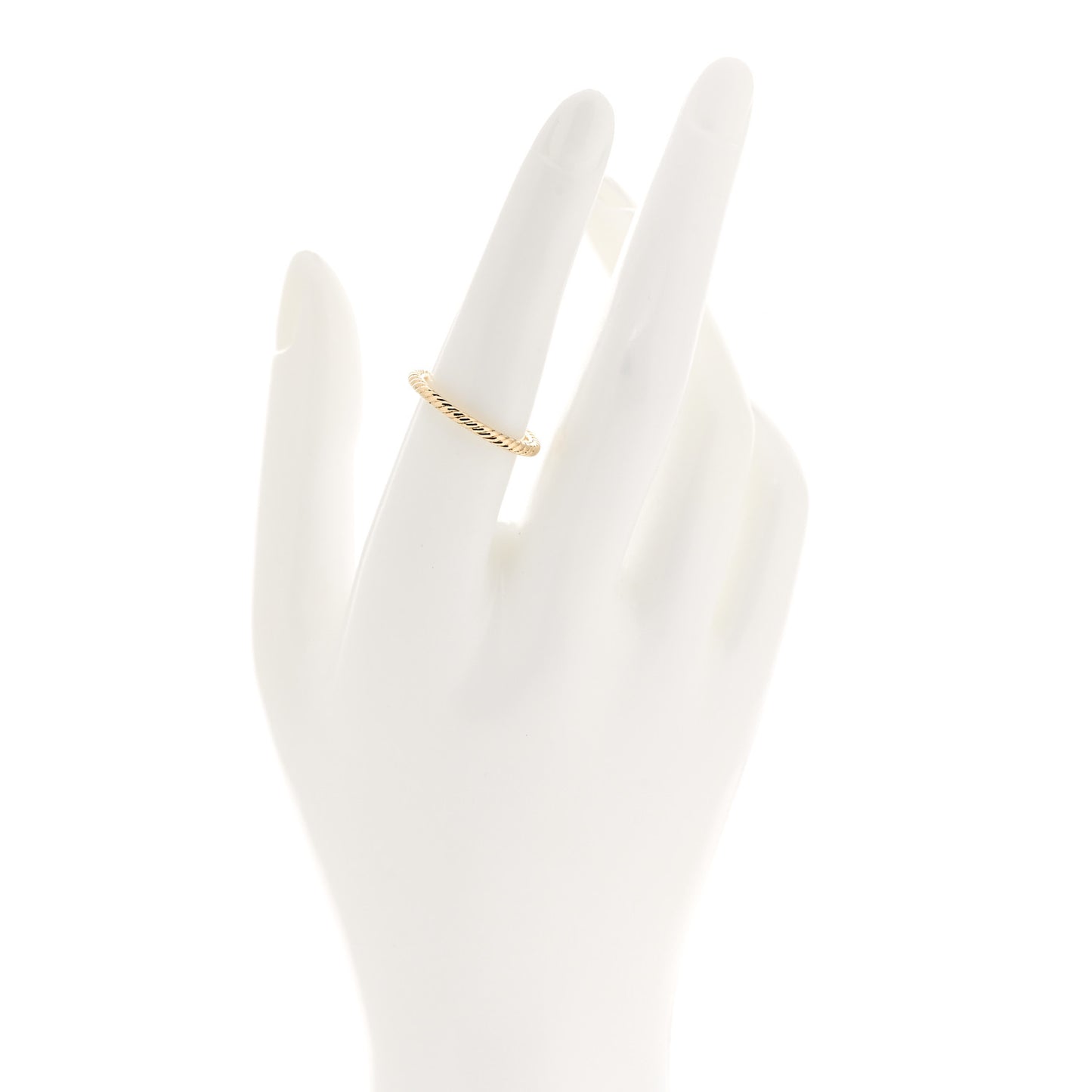 18K Yellow Gold 2mm Cable Classics Band Ring 54 6.75