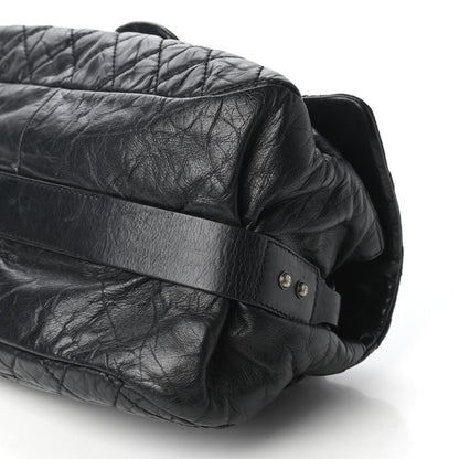Chanel Distressed Lambskin Quilted Flap Black 7 of 10