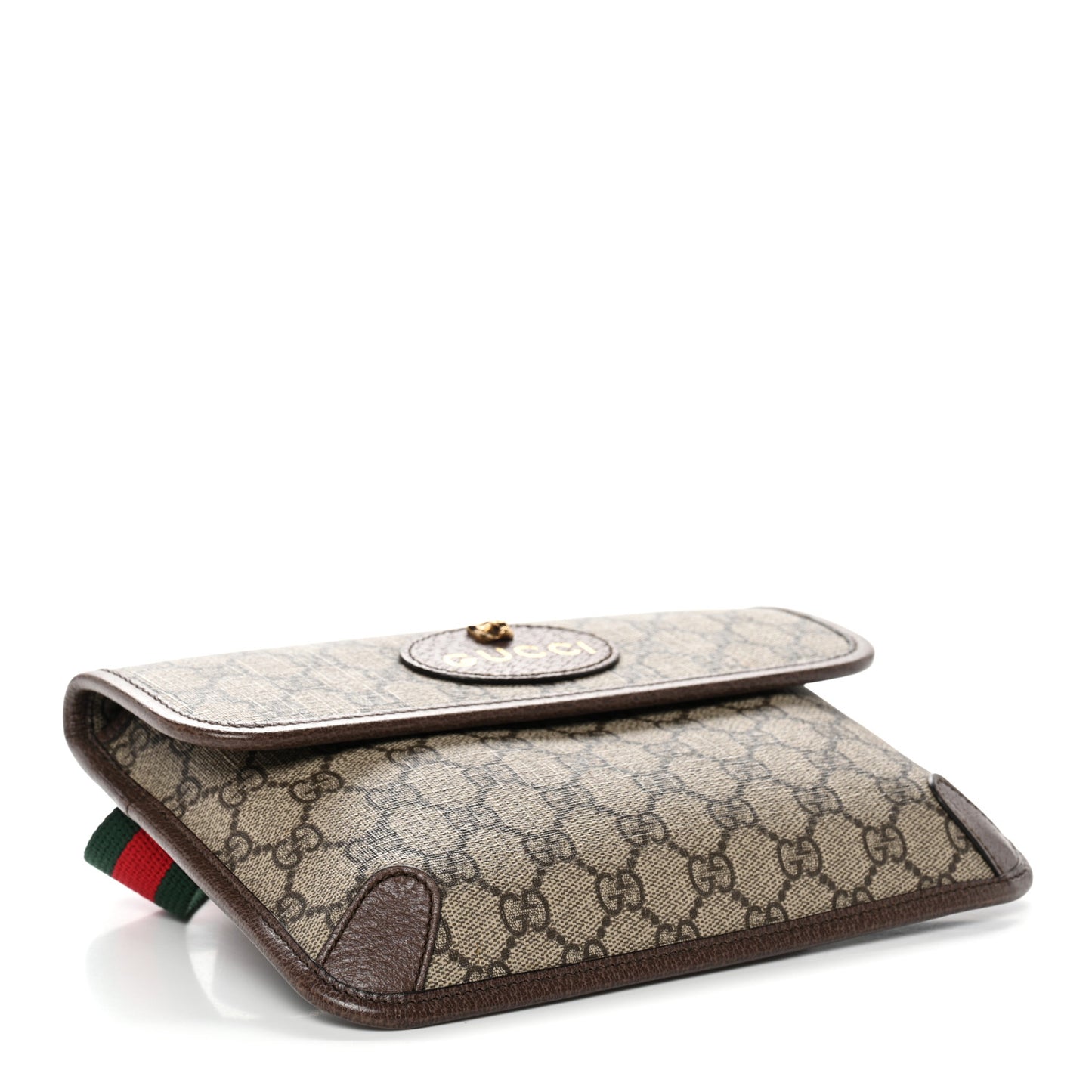 GG Supreme Monogram Neo Vintage Web Belt Bag Brown