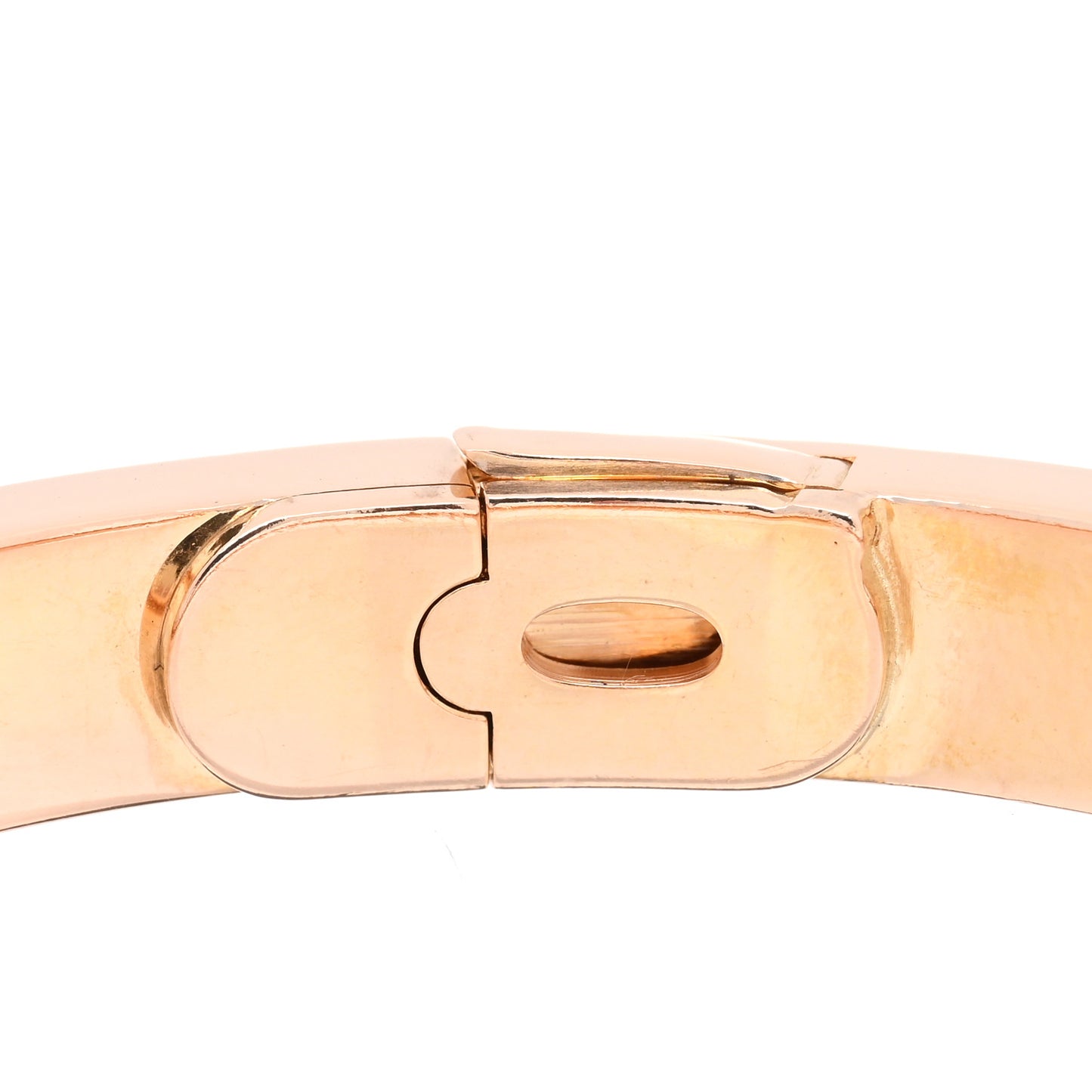 18K Pink Gold Diamond LOVE Paved Bracelet 18